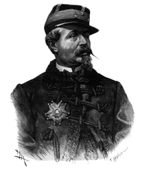 Porträt von General Alfred Chanzy (1823-1883) Gravur von 1883