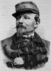 Porträt von General Chanzy (1823 - 1883). Gravur aus dem späten 19. Jahrhundert in „Histoire de France“ von H. Martin