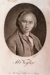 Porträt von Georg Joseph Vogler (Abbé Vogler) (Stich)