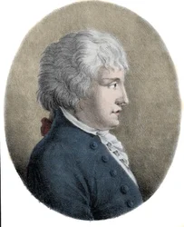 Porträt von Giovanni Battista Pergolesi (Jean Baptiste Pergolese, Jean-Baptiste) (1710-1736), italienischer Komponist. Gravur des 19. Jahrhunderts