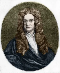 Porträt von Isaac Newton (1642-1727), englischer Physiker.