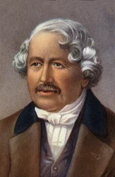 Porträt von Jacques Daguerre, französischer Erfinder des Daguerreotyps