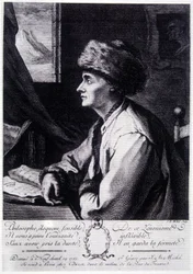 Porträt von Jean Jacques Rousseau