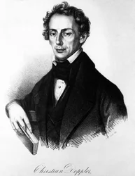 Porträt von Christian Andreas Doppler (1803-1853). Österreichischer Physiker. Von Franz Sir