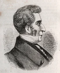 Porträt von Louis Charles Bonaventure Pierre, Graf von Mesnard (1769-1842) - Gravur