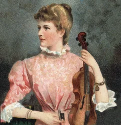 Porträt von Marie Soldat (1863-1955), Geigerin.