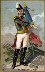 Porträt von Michel Ney, Herzog von Elchingen, Prinz von der Moskwa (1769 - 1815), Marschall von Frankreich. Chromolithografie des 19. Jahrhunderts