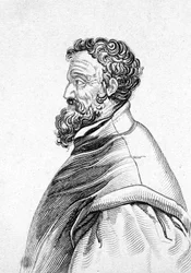 Porträt von Michelangelo Buonarroti, genannt Michelangelo