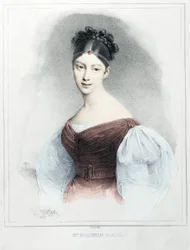 Porträt von Frau Malibran Garcia - Sängerin Mezzosopran