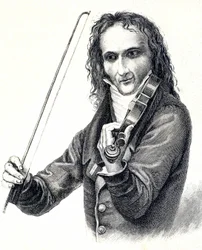 Porträt von Niccolò Paganini (1782-1840)