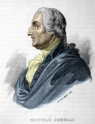 Porträt von Niccolò Jommelli, italienischer Komponist, 10. September 1714 (Aversa) - 25. August 1774 (Neapel) (Stich 19. Jahrhundert)