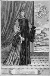 Porträt von Nicolas Fouquet. sd. Gravur aus dem 19. Jahrhundert