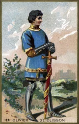 Porträt von Olivier de Clisson (1336 - 1407). Chromolithografie des späten 19. Jahrhunderts.