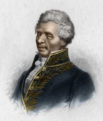 Porträt von Pierre Simon, Marquis de Laplace, Astronom (1749 - 1827), Gravur 1833