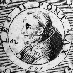 Porträt von Papst Leo II. (682-683)