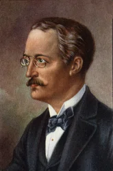 Porträt von Rudolf Diesel, deutscher Ingenieur, 20. Jahrhundert (Chromo)
