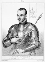 Porträt des heiligen Ignatius von Loyola, Gründer der Gesellschaft Jesu (1491-1556)