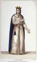 Porträt von Ultrogothe, Königin von Frankreich und Frau von Childebert I.