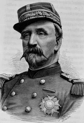 Porträt von Charles de Lorraine, Herzog von Aumale (1822 - 1897). Gravur des späten 19. Jahrhunderts in „Histoire de France“ von H. Martin