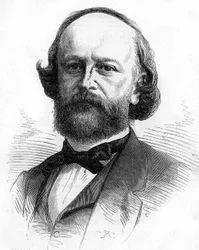 Porträt des französischen Schriftstellers und Literaten Edouard Fournier (1819-1880)