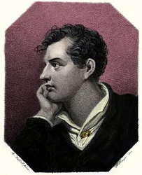 Porträt des Dichters George Gordon Byron (1788-1824)
