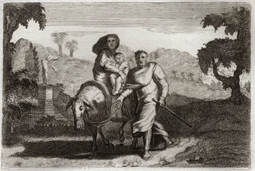 Bibel von Royaumont, Neues Testament: Flucht nach Ägypten.
