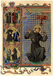 Der heilige Franz von Assisi empfängt die Stigmata, frühes 20. Jahrhundert