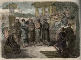 Der heilige Paulus predigt in Athen - Die Vorhersage des heiligen Paulus in Athen - Paulus