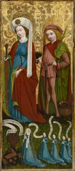St. Katharina und St. Vitus mit Anna von Freiberg und ihren Töchtern