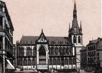 Die Kathedrale Saint Paul in Lüttich in Belgien in „Die Welt illustriert 168 Ansichten“ Undatiert (spätes 19. Jahrhundert)