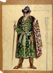 Die Figur des Königs in der Oper „Fürst Igor“ von Alexander Borodin (1833 - 1887)