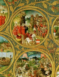Der Stammbaum der Babenberger Markgrafen und Herzöge, erste Herrscher von "Ostarrichi"