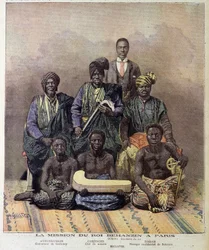 Die Mission von König Behanzin von Dahomey (heutiges Benin) in Paris - in „Le Petite Journal“ vom 2. Dezember