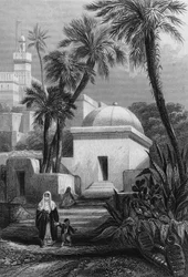 Gräber der maurischen Einwohner auf einem Friedhof von Algier in Bab-el-Oued