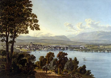 Ansicht der Stadt Genf in der Schweiz