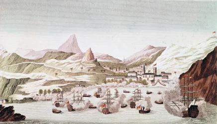 Ansicht der Insel St. Helena (Gravur)