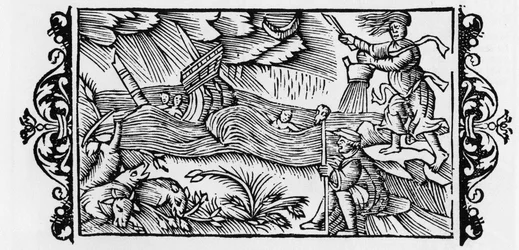 Zauberer, der einen Sturm entzaubert - in 