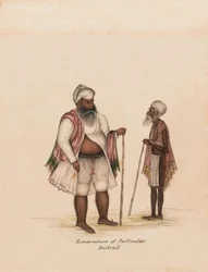 Zemendars des Jullundur Distrikts, um 1850