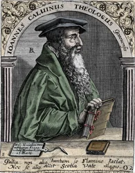 Porträt von Jean Calvin (1509-1564), französischer Religionsreformer und Schriftsteller.