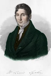 Porträt des deutschen Komponisten Louis Spohr (1784-1859).