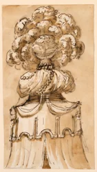 Zeichnung, Kuppelverzierung, ca. 1790