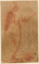 Zeichnung, Amor von Amor streitet mit Zeus, nach Raphael, 1550–1600