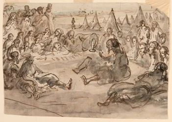 Zouaven im Lager von St. Maur, 1859