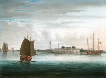 Eine Festung am Kantonfluss, 1. China-Krieg, um 1840