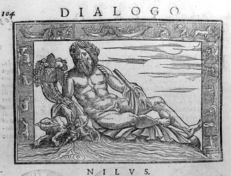 Allegorie des Nils (Stich aus dem 17. Jahrhundert)