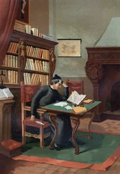 Benoit Arias Montanus (1527-1598). Berühmter spanischer Theologe. Nach „La Ciencia y sus Hombres“ von Louis Figuier. Barcelona 1881.