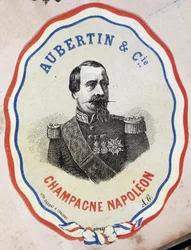 Champagner Napoleon - Aubertin & Cie. (Porträt von Napoleon III)
