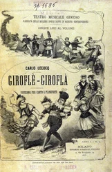 Charles Lecocq "Giroflè - Girofla". Umschlag des Notenblatts