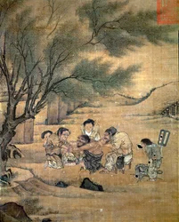 Landarzt wendet eine schmerzhafte Moxibustion an