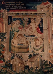 Geschichte von St. Piat und St. Eleuthère, Szene 7 Taufe der verbannten Christen